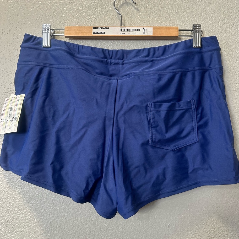 24 & Ocean Swimwear Solid Shorts with underwear attached. NWT - Picture 5 of 11